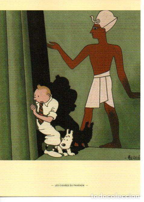 Postales: Postal Tintin: Les cigares du pharaon ( los cigarros del faraon ) 1934