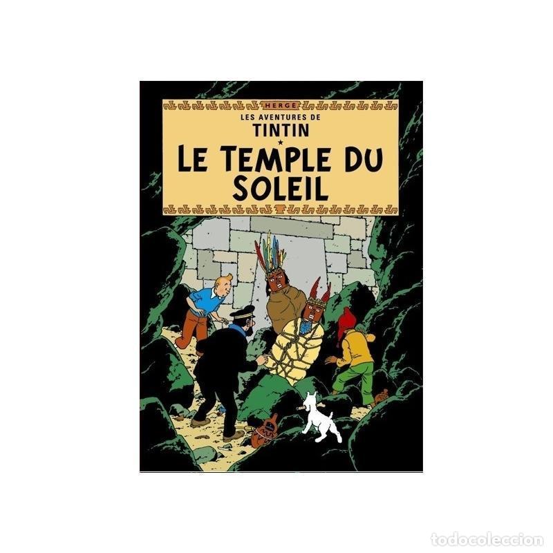 Postcards: Postal (postcard) portada Tintin 'Le temple du soleil' - El templo del Sol (ref. #30082) - Varios
