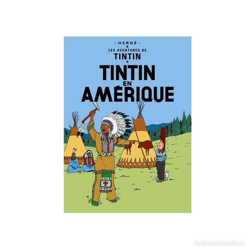 Postcards: Postal (postcard) portada Tintin en Amerique - Tintin en America (ref. #30071) - Varios