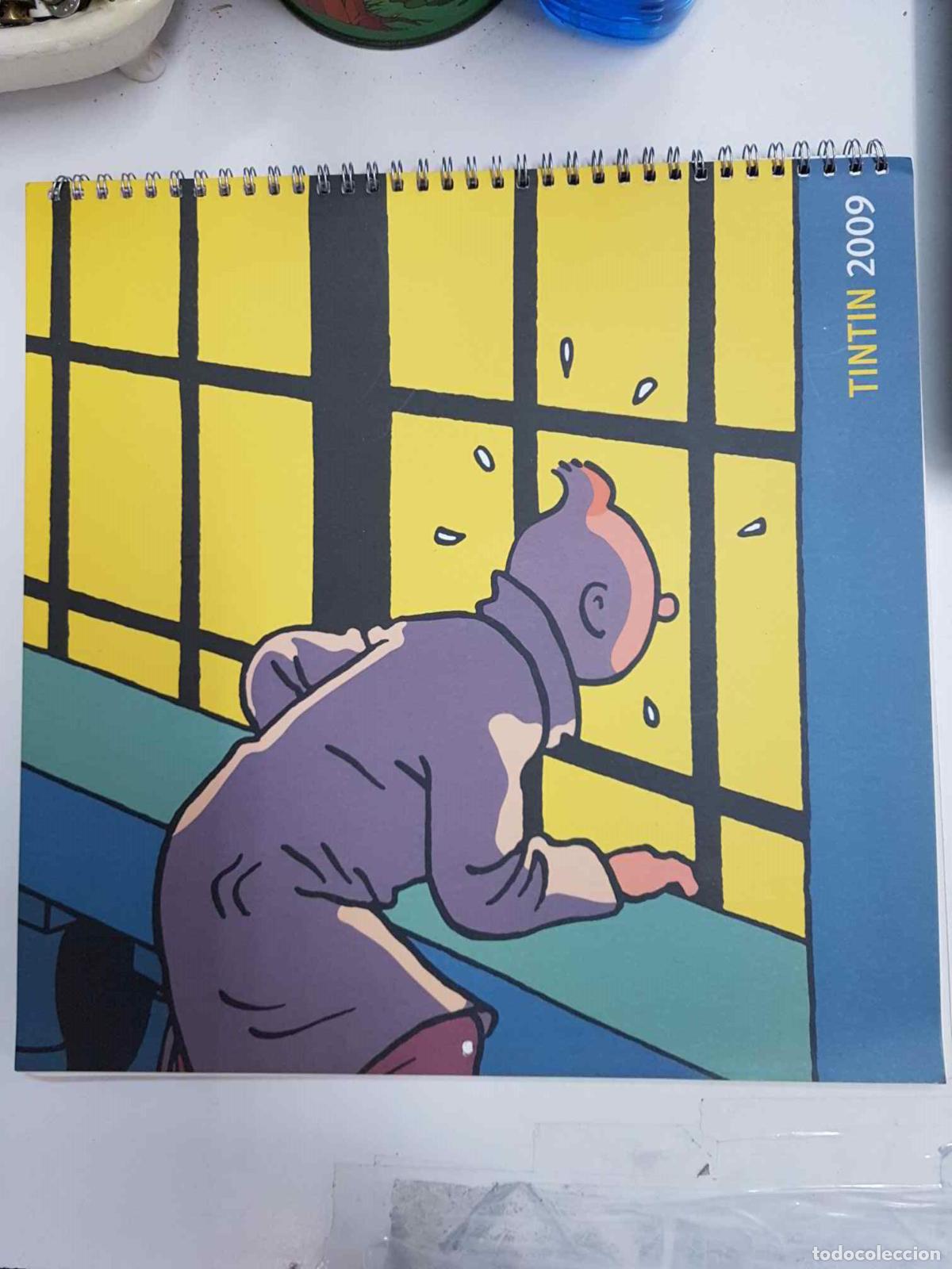 Postcards: Calendario: Tintin 2009. Herge-Moulinsart. Fran&ccedil;ais-English-Nederlands-Castellano