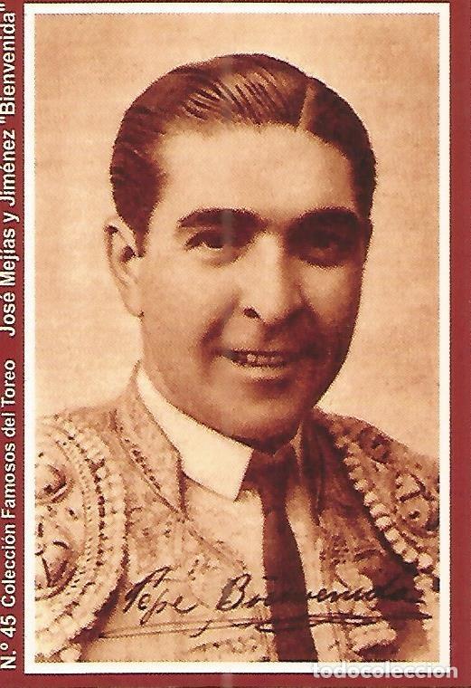 Cartoline: CALENDARIO PUBLICITARIO 45: Coleccion Famosos del Toreo: Jose Mejias Bienvenida - Varios