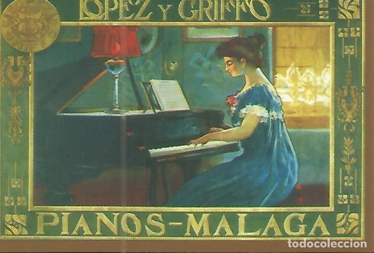 Postales: CALENDARIO PUBLICITARIO 00245: Pianos Lopez y Griffo de Malaga - Varios