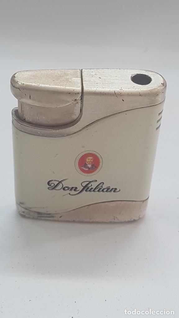 Postales: Mechero: tipo Zippo publicdad Don Julian - NULL