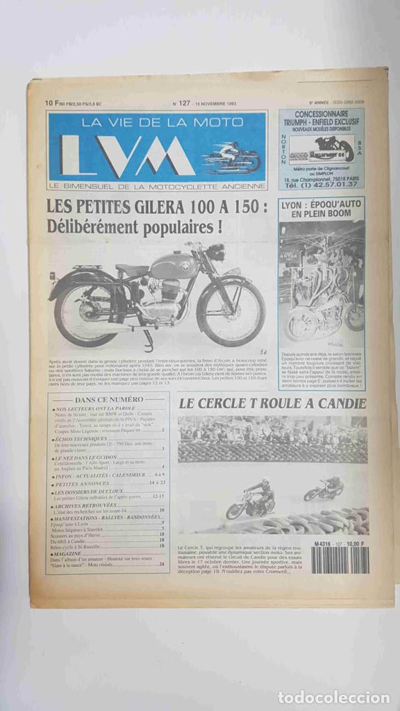 Postcards: La vie de la moto LVM numero 127, 15 novembre 1993 - Les petites gilera 100 a 150 - varios
