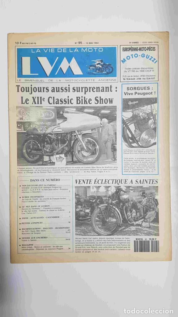 Postcards: La vie de la moto LVM numero 95 - 15 may 1992 - Toujours aussi surprenant le XII classic Bike show