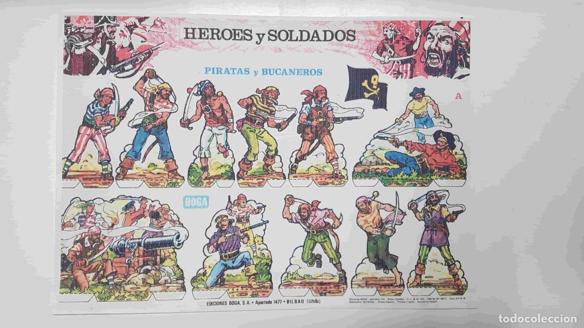 Cartoline: Recortables: Heroes y Soldados. Piratas y bucaneros - NULL