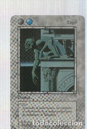 Cartoline: Carta gris: Targol - Juego de Cartas Coleccionable La Ira del Dragon. Ilustracion Jose Artundo - NUL