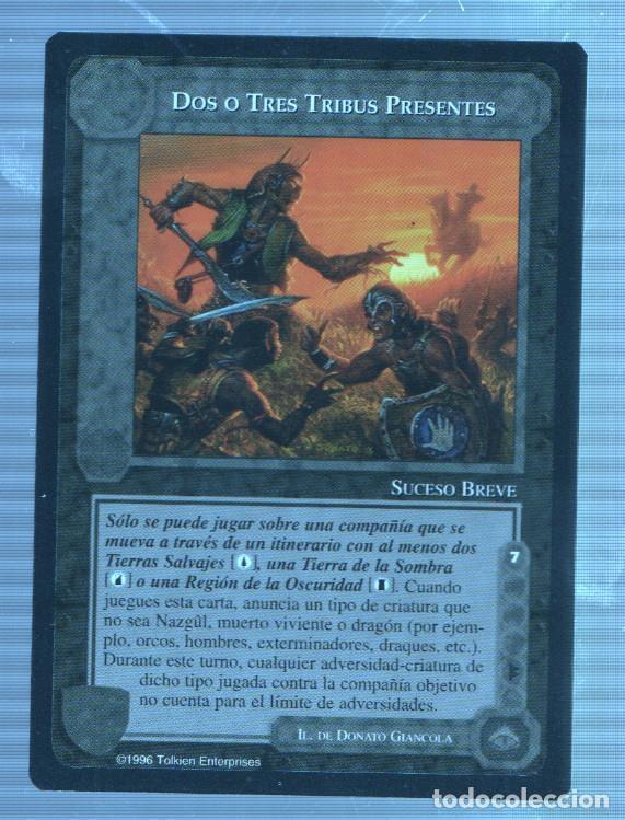 Postales: Carta El Se&ntilde;or de los anillos: Servidores de la oscuridad: DOS O TRES TRIBUS PRESENTES - NULL