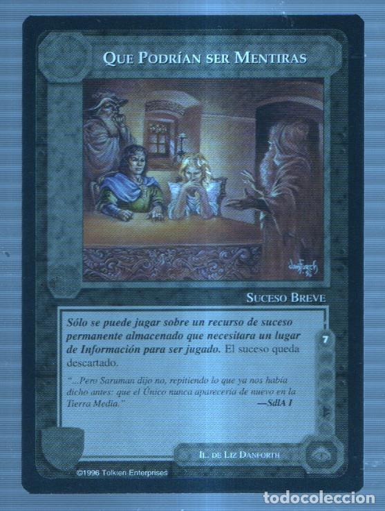 Postales: Carta El Se&ntilde;or de los anillos: Servidores de la oscuridad: QUE PODRIAN SER MENTIRAS - NULL