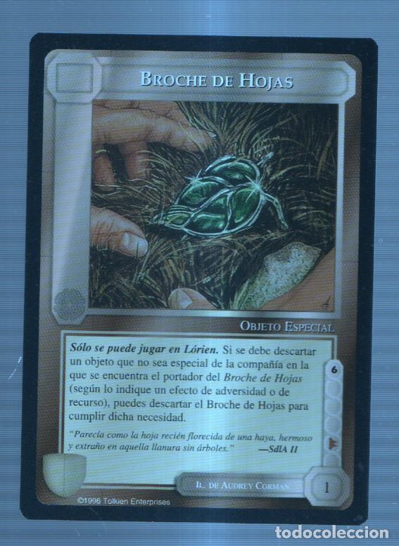 Postales: Carta El Se&ntilde;or de los anillos: Servidores de la oscuridad: BROCHE DE HOJAS - NULL