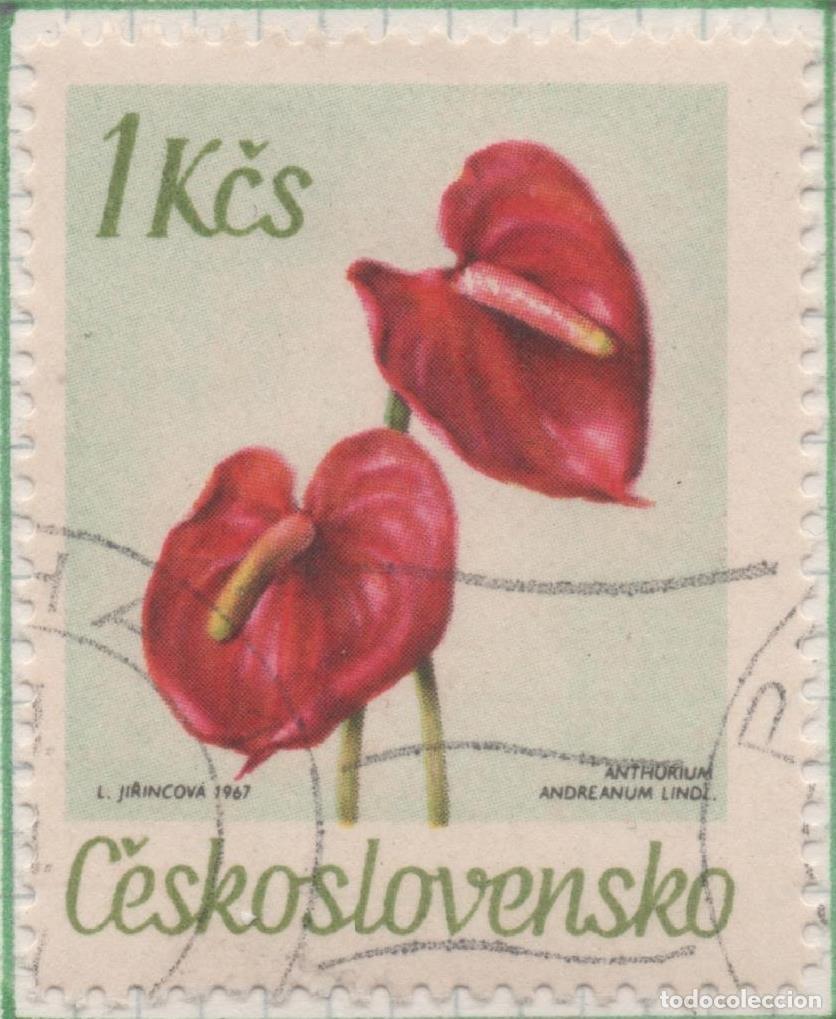 Postkarten: Sello E01439: hoja 92, Checoslovaquia: Sello Multicolor, dentado. Flores de jardines bot&aacute;nicos. Antu