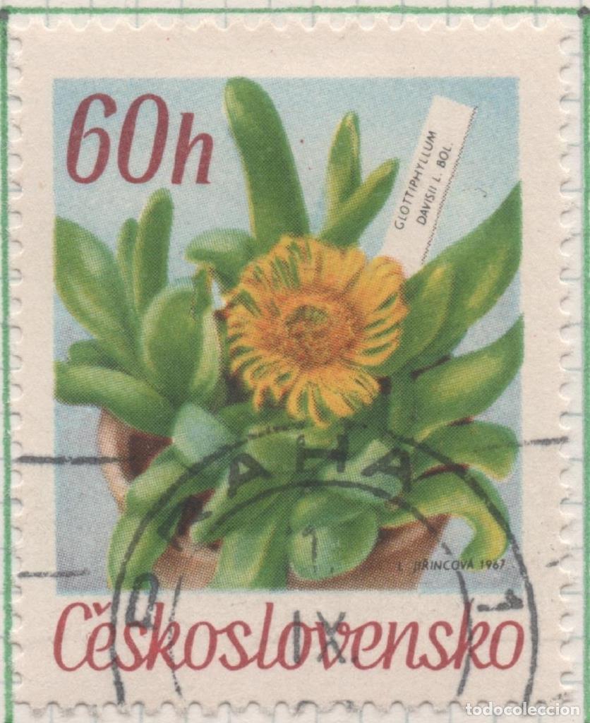 Postkarten: Sello E01438: hoja 92, Chescolovaquia: Sello Multicolor, dentado. Flores de jardines bot&aacute;nicos. Leng