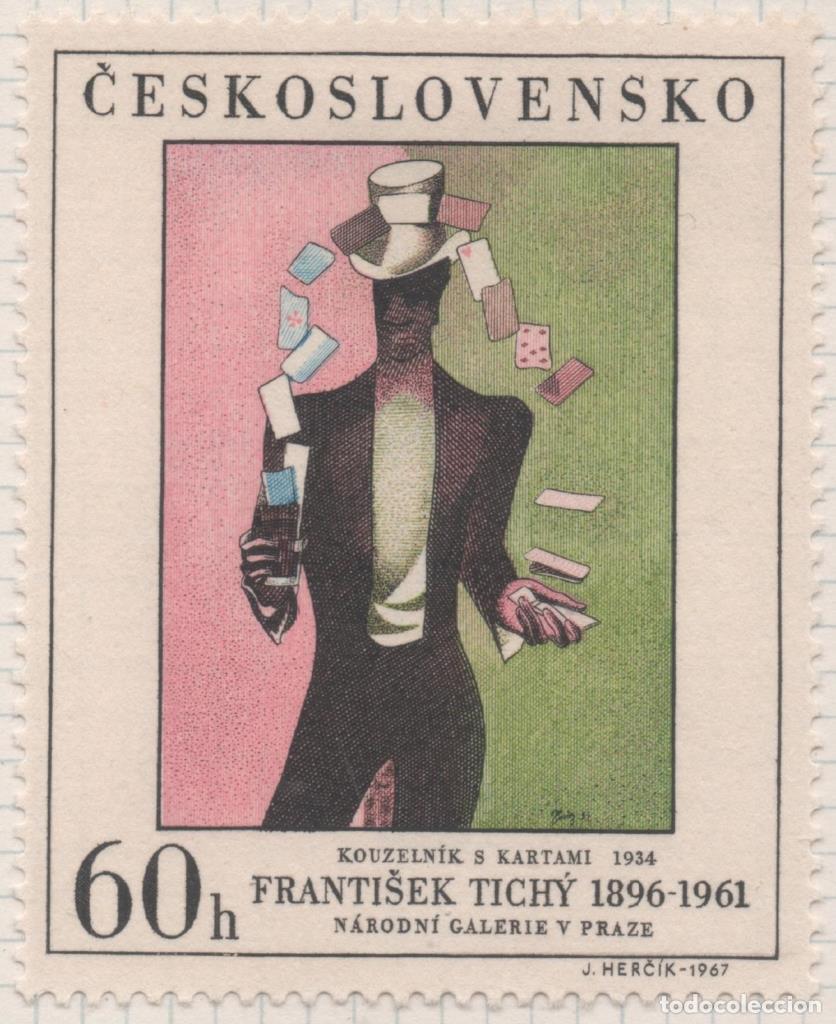 Postkarten: Sello E01452: hoja 93, Checoslovaquia: Sello Multicolor, dentado. Pinturas de la Galer&iacute;a Nacional de