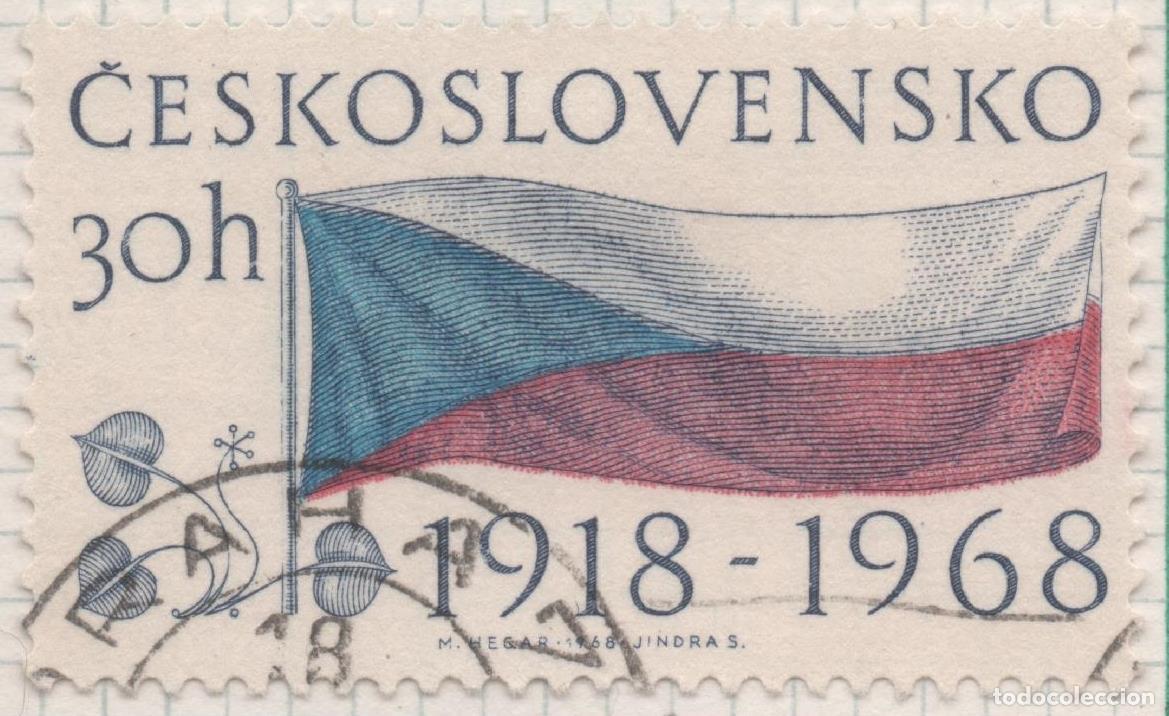 Postcards: Sello E01525: hoja 98, Checoslovaquia: Sello Multicolor, dentado. 50&ordm; Aniversario de la Republica. B