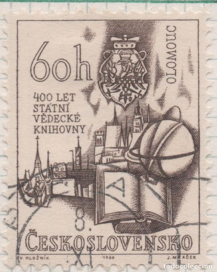 Postkarten: Sello E01346: hoja 86, Checoslovaquia: Sello Marron oscuro, dentado. 400 Aniversario de la Bibliotec