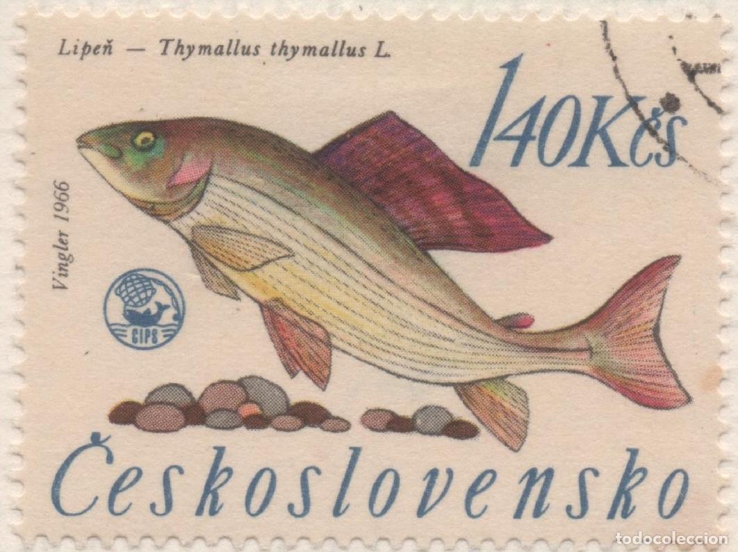 Postkarten: Sello E01335: hoja 85, Checoslovaquia: Sello Multicolor, dentado. Campeonato de Pesca de Rivera. T&iacute;m