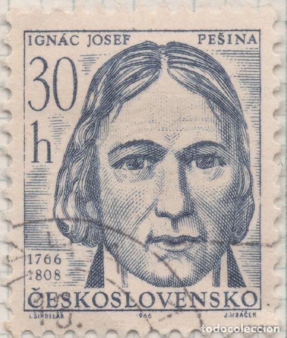 Cartes Postales: Sello E01321: hoja 84, Checoslovaquia: Sello Azul, dentado. Aniversarios Culturales. Ignac Josef Pes