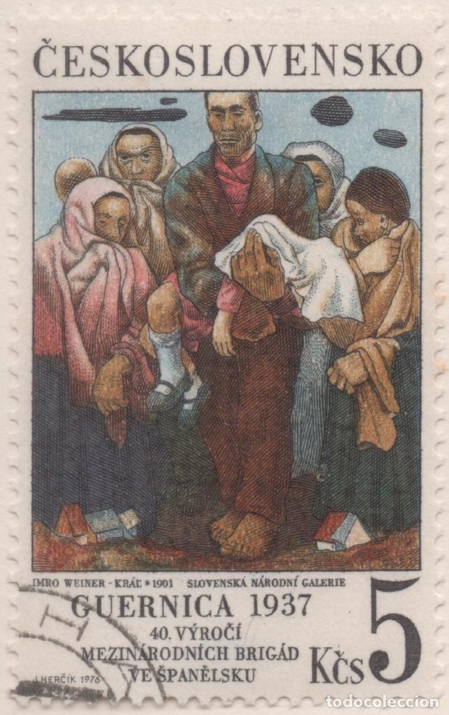 Postais: Sello E01983: hoja 133, Checoslovaquia: Sello Multicolor, dentdo. XL Aniversario de las Brigadas Int