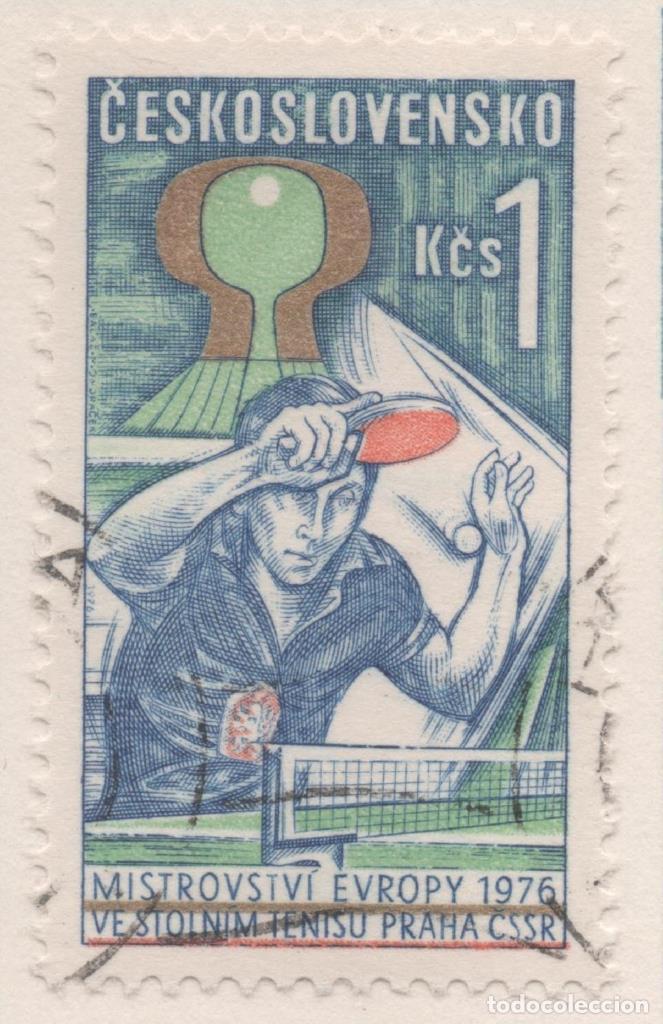 Postales: Sello E01964: hoja 132, Checoslovaquia: Sello Multicolor, dentado. Campeonato Europeo de Ping-Pong.