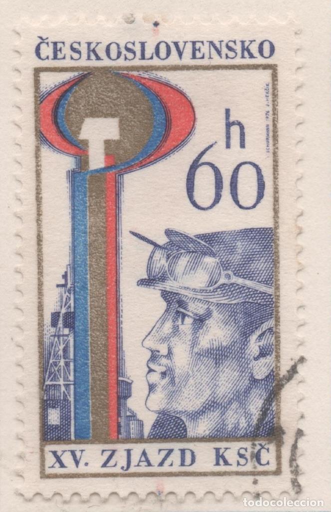 Postais: Sello E01963: hoja 132, Checoslovaquia: Sello Multicolor, dentado. Congreso del Partido. Obrero, 60