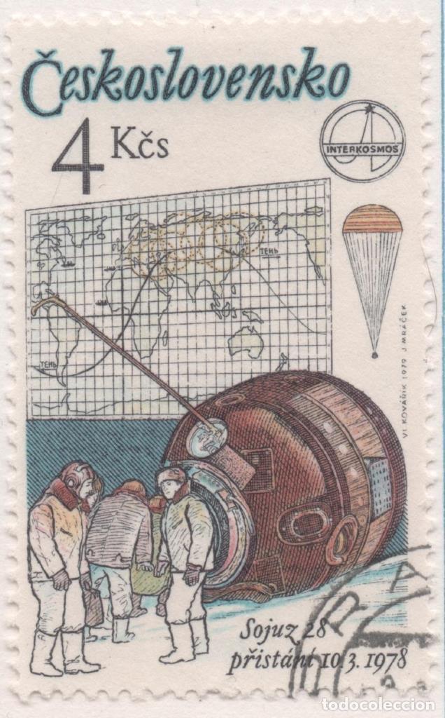 Postales: Sello E02096: hoja 145, Checoslovaquia: Sello Multicolor, dentado. 1er Aniv del Vuelo Espacial Checo