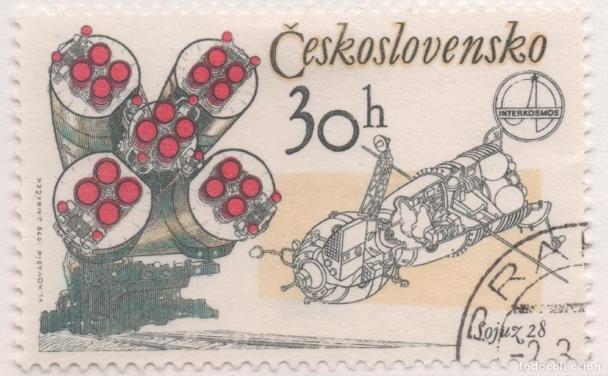 Postales: Sello E02095: hoja 145, Checoslovaquia: Sello Multicolor, dentado. 1er Aniv del Vuelo Espacial Checo