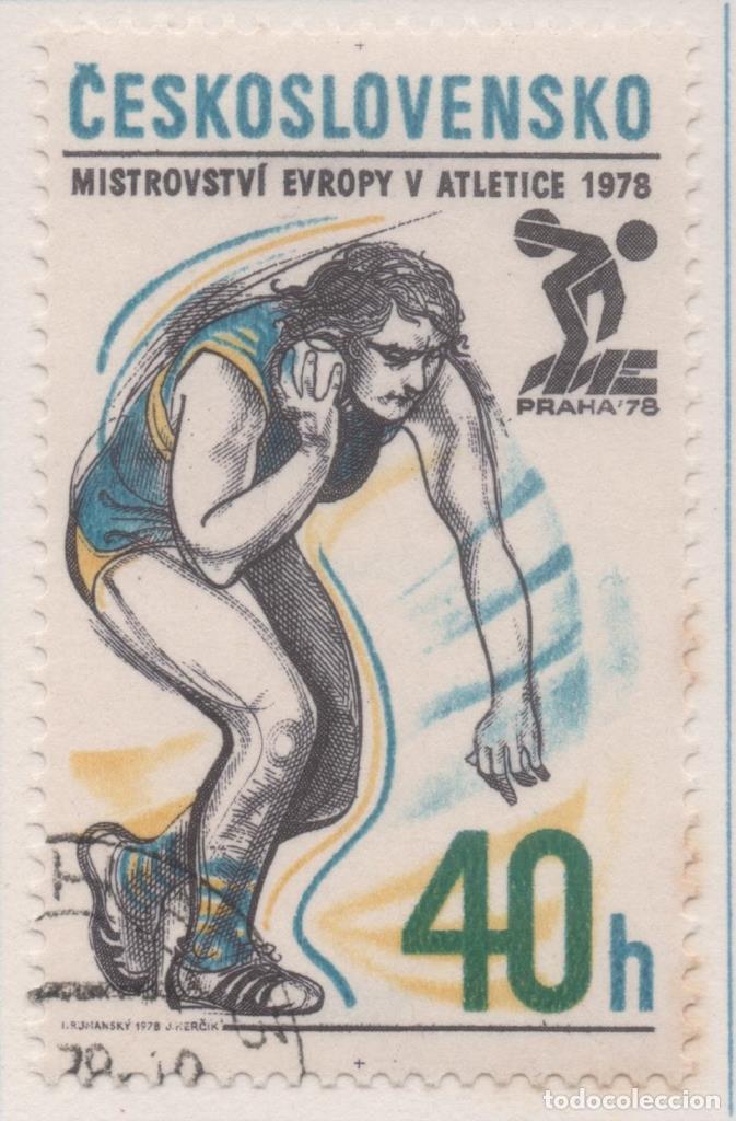 Postales: Sello E02059: hoja 141, Checoslovaquia: Sello Multicolor, dentado. Campeonatos Europeos de Atletismo