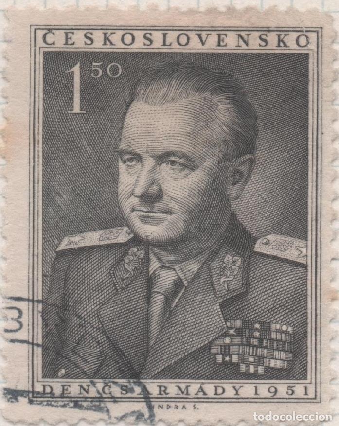 Postais: Sello E00530: hoja 37, Checoslovaquia: Sello Gris dentado. D&iacute;a de la Armada, 1,50 Koruna - Varios