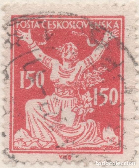 Postkarten: Sello E00082: hoja 9, Checoslovaquia: Sello Rojo dentado. Motivos diversos, 150 Haleru - Varios