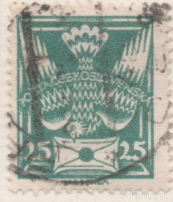 Cartes Postales: Sello E00073: hoja 9, Checoslovaquia: Sello Verde dentado. Motivos diversos, 25 Haleru - Varios