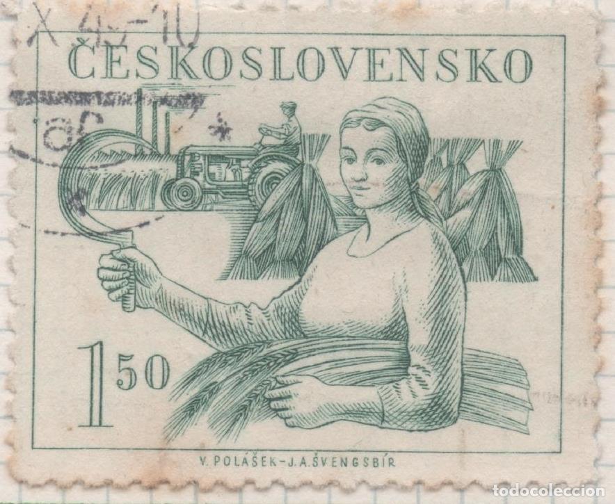 Cartes Postales: Sello E00444: hoja 31, Checoslovaquia: Sello Verde dentado. Congreso Comunista, 1,50 Koruna - Varios