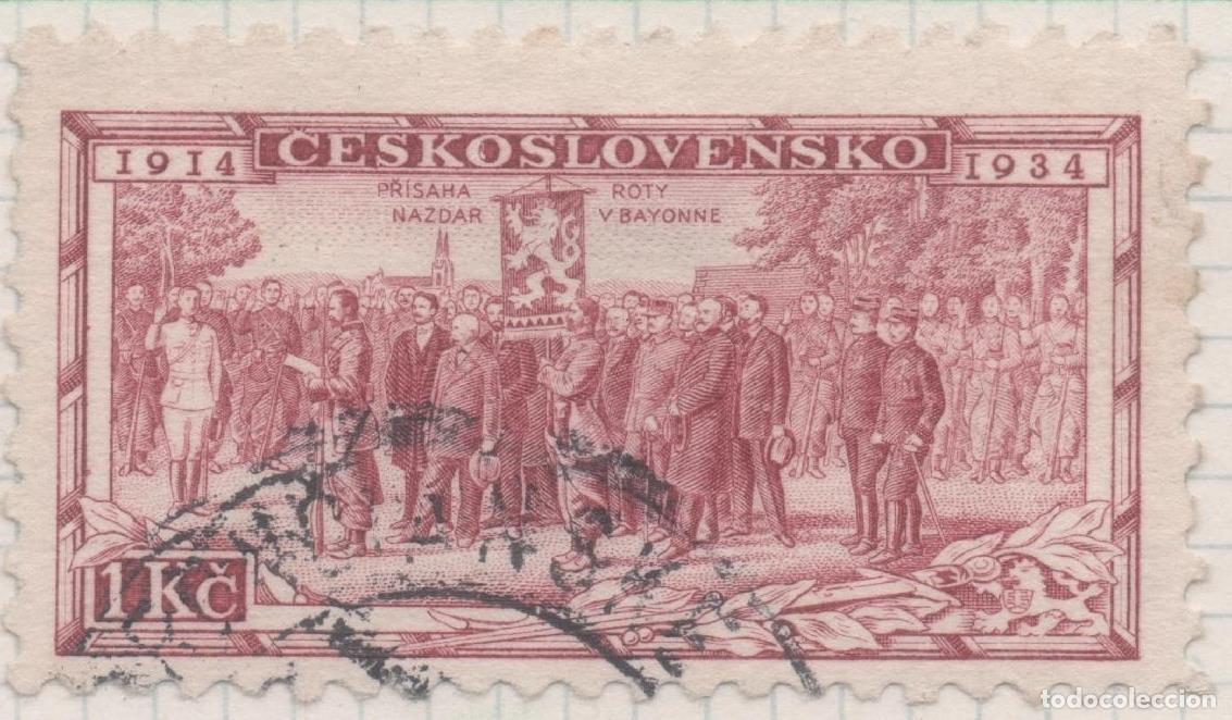 Postales: Sello E00161: hoja 14, Checoslovaquia: Sello Granate dentado. 20 Aniv. De la legi&oacute;n Checoslovaca, 1