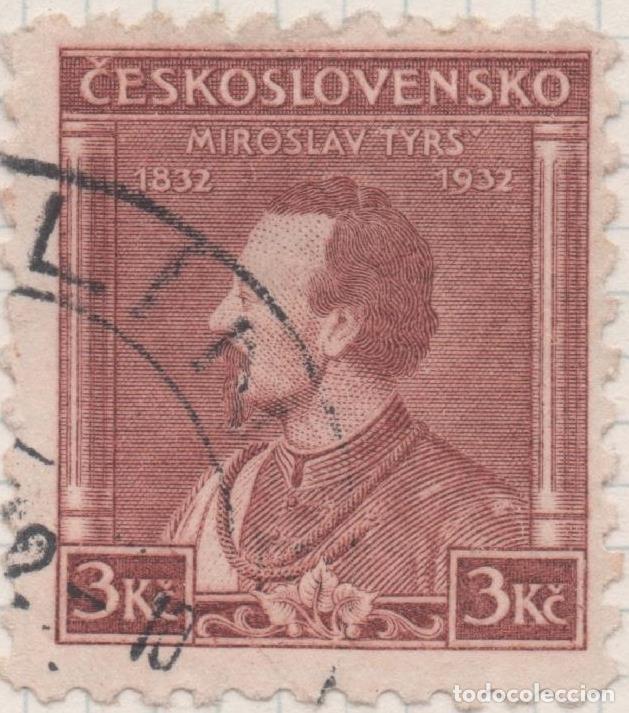Cartes Postales: Sello E00156: hoja 14, Checoslovaquia: Sello Marron dentado. Aniv. De Miroslav Tyrs fundador de Soko