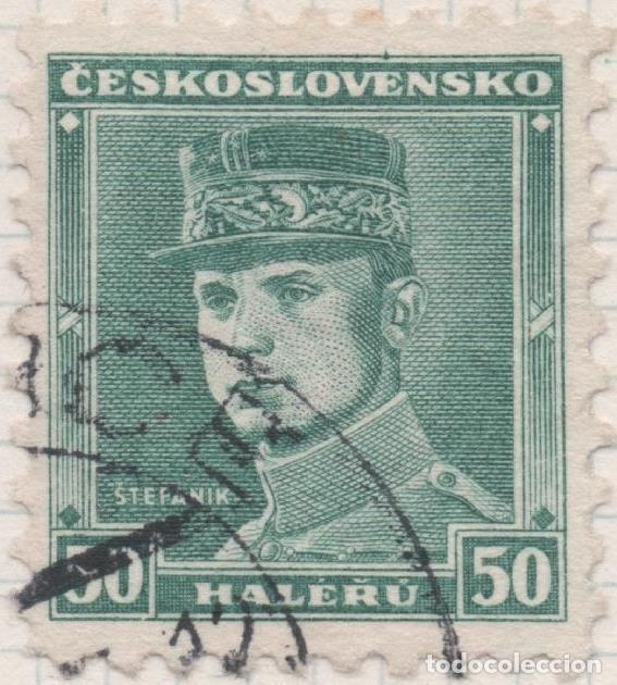 Cartes Postales: Sello E00171: hoja 15, Checoslovaquia: Sello Verde azulado dentado. Stefanik, 50 Hleru - Varios