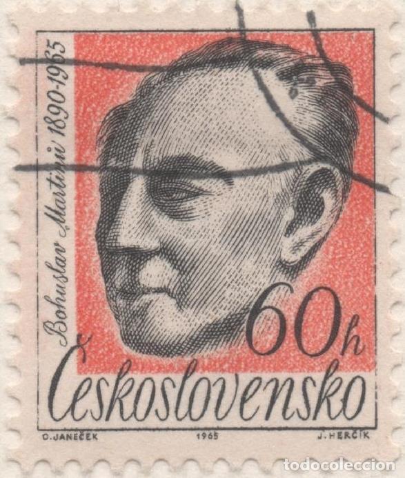 Postais: Sello E01290: hoja 83, Checoslovaquia: Sello Natanja y gris, dentado.Aniv Culturales. Bohuslav Marti