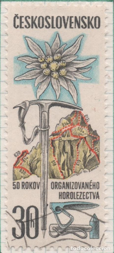 Postales: Sello E01691: hoja 109, Checoslovaquia: Sello Multicolor, dentado. 50 Aniversario del Club Alpino Es