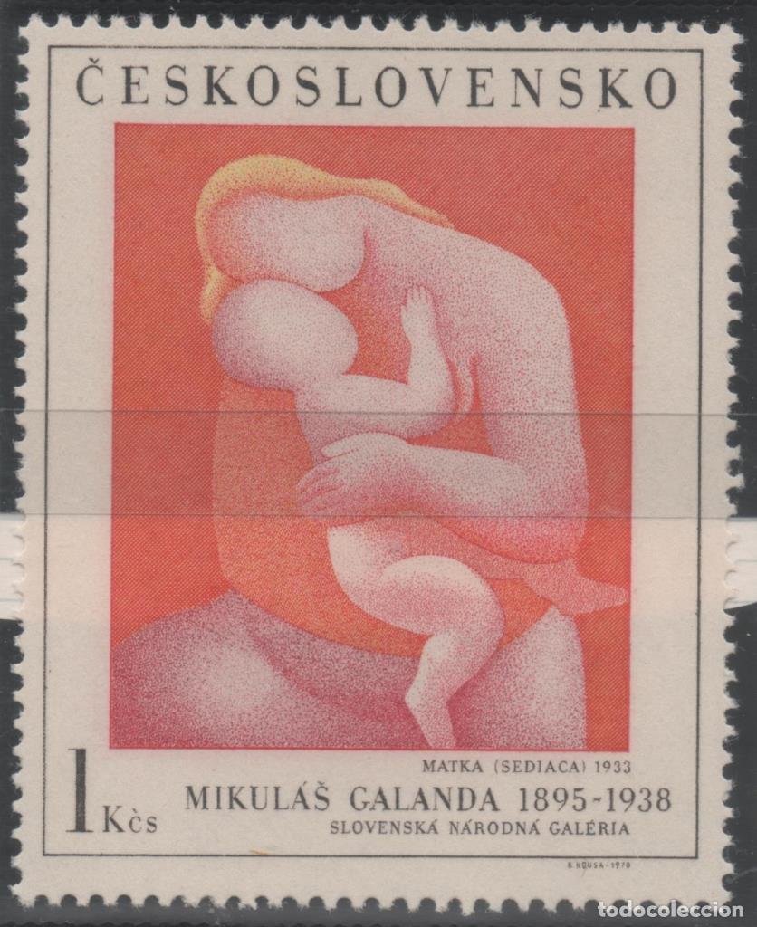 Postales: Sello E01659: hoja 108, Checoslovaquia: Sello Multicolor, dentado. Pinturas de laGaleria Nacional de