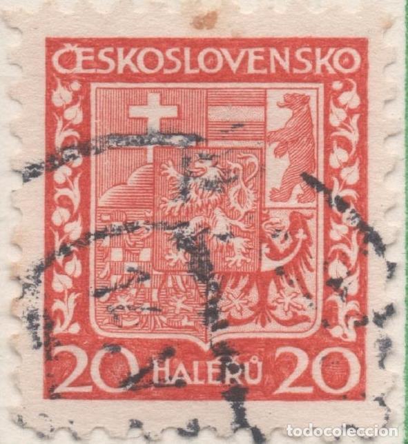 Postkarten: Sello E00135: hoja 13, Checoslovaquia: Sello Rojo dentado. Escudo de Armas, 20 Haleru - Varios