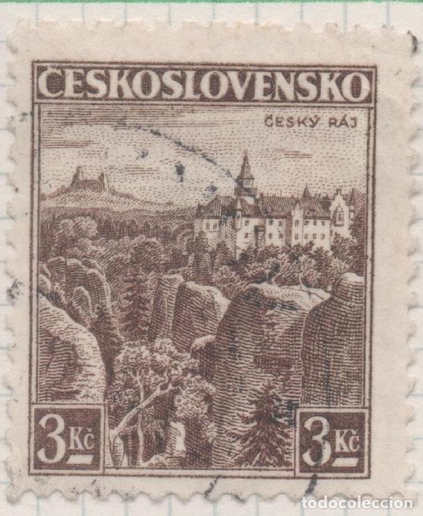 Postkarten: Sello E00188: hoja 16, Checoslovaquia: Sello Marron dentado. Cesk&yacute; R&aacute;j, 3 Koruny - Varios
