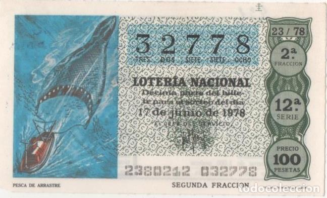 Cartes Postales: Loteria E00431: hoja n&ordm; 30. Loteria Nacional. N&ordm; 32778, serie 12&ordf;, fracci&oacute;n 2&ordf;, precio 100 pesetas,