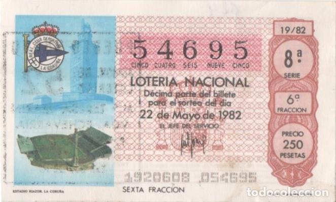 Postkarten: Loteria E00624: hoja n&ordm; 42. Loteria Nacional. N&ordm; 54695, serie 8&ordf;, fracci&oacute;n 6&ordf;, precio 250 pesetas, s