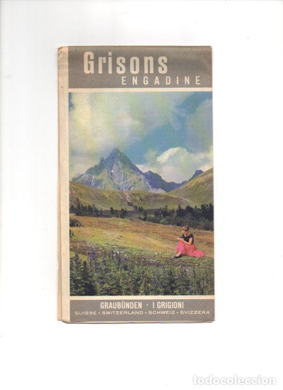 Postales: V48317: Mapa de la region de Grisons, Suiza - NULL - Foto 1