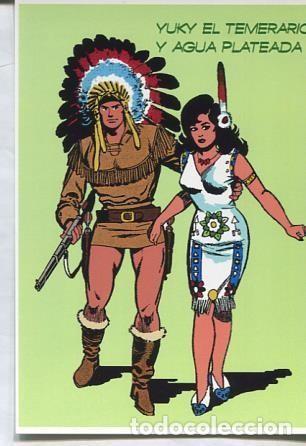 Postais: Postal / Postcard: El Boletin serie 3: Yuki el temerario y Agua Plateada (parejas del comic clasico