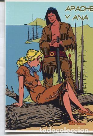 Postkarten: Postal / Postcard: El Boletin serie 3: Apache y Ana (parejas del comic clasico espa&ntilde;ol) numero 04 de