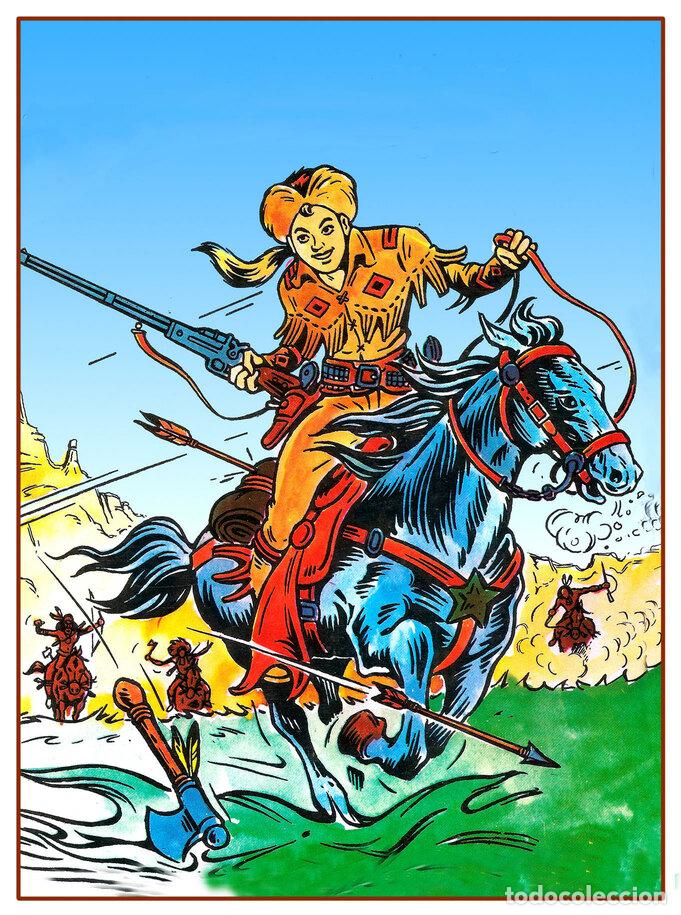 Postales: Postal / Postcard: El Boletin serie 12 numero 04: Dick Relampago , serie Heroes a Caballo - Silvestr