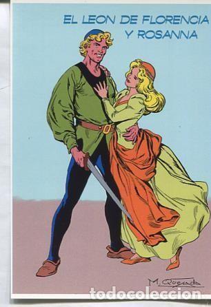 Postales: Postal / Postcard: El Boletin serie 3: El Leon de Florencia y Rossana (parejas del comic clasico esp