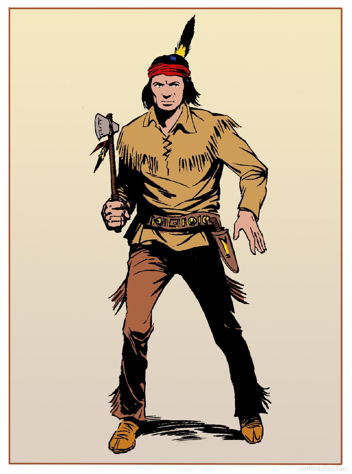 Postcards: Postal / Postcard: El Boletin serie 09: Tiger Jack: Tex Willer 1&ordf; serie personaje: Tiger Jack - Silv