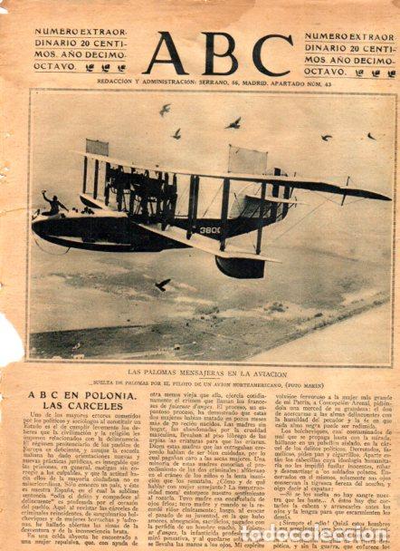 Cartoline: LAMINA V51965: Suelta de palomas mensajeras por un avion norteamericano