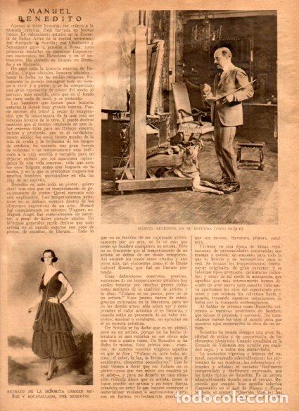 Postkarten: LAMINA V52205: Manuel Benedito en su estudio