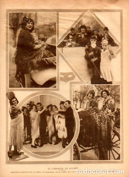Postcards: LAMINA V52219: Fiesta de mascaras en el carnaval de Madrid